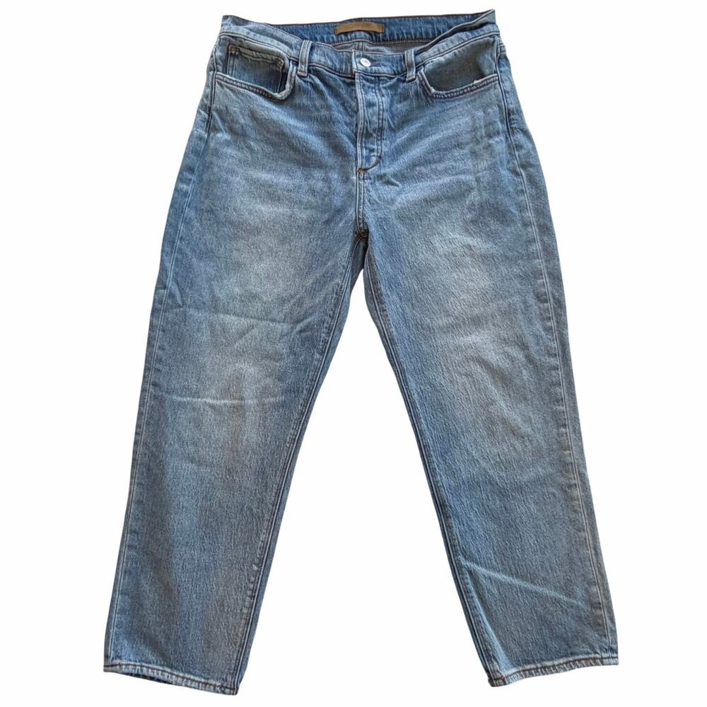 Joes Jeans Boyfriend Straight Leg Blue Size 31 The Scout Button Fly